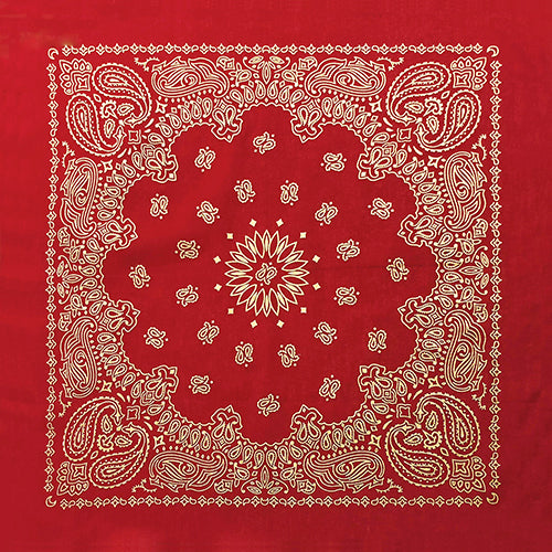METALLIC 22 INCH PAISLEY BANDANNAS - IMPORTED - AS LOW AS $0.80 EACH*