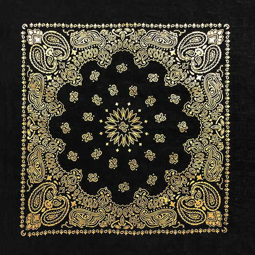 METALLIC 22 INCH PAISLEY BANDANNAS - IMPORTED - AS LOW AS $0.80 EACH*