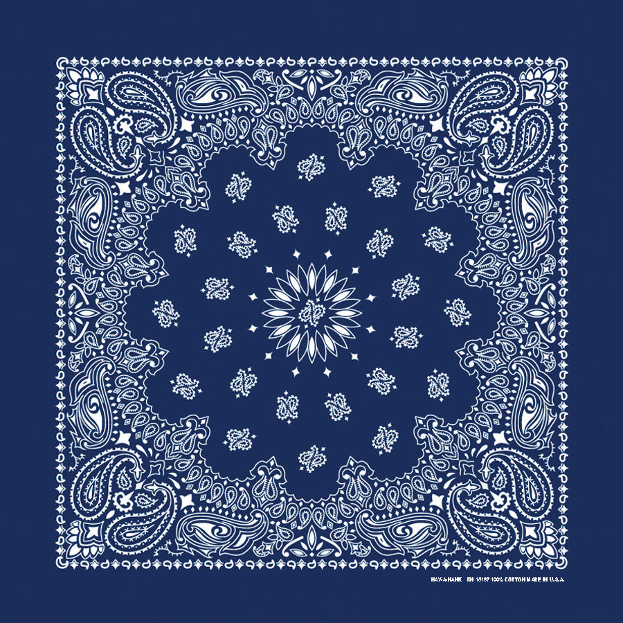 35 INCH BIG A$$ PAISLEY BANDANNAS - MADE IN THE USA - AS LOW AS $3.24 EACH*