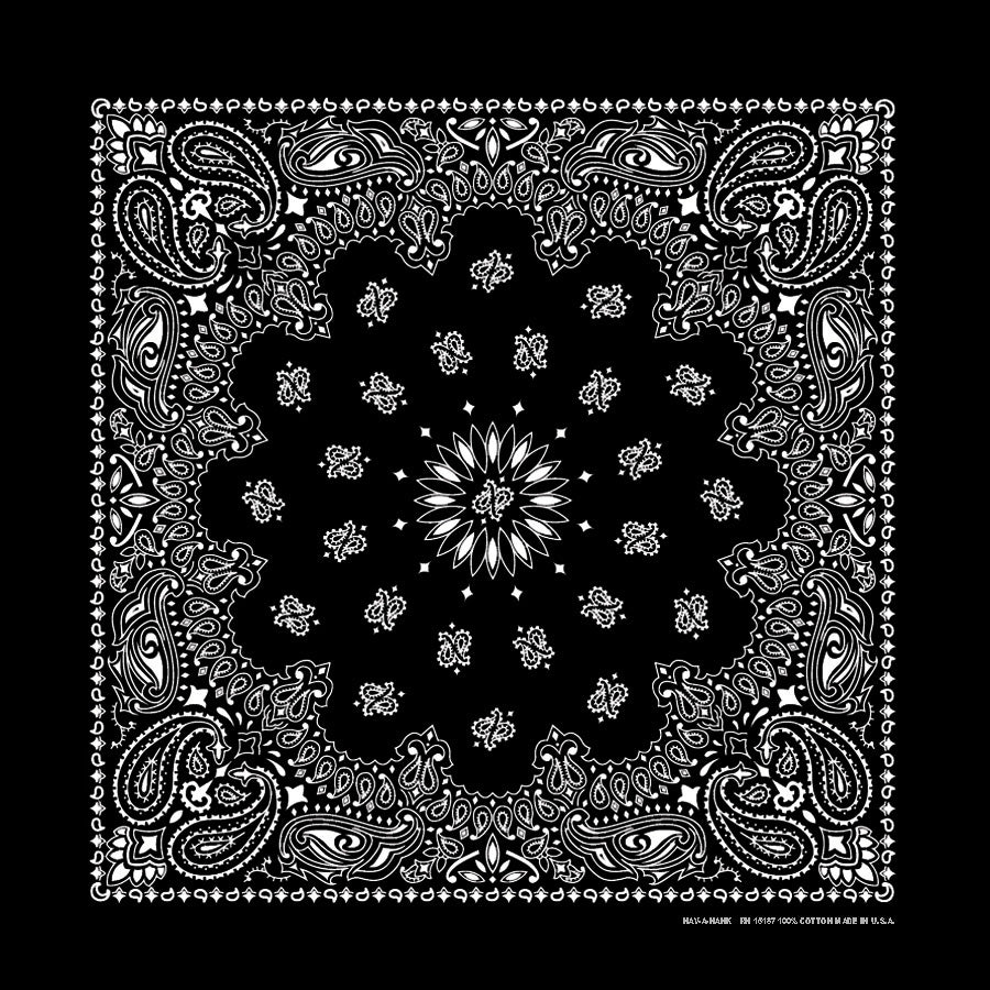 35 INCH BIG A$$ PAISLEY BANDANNAS - MADE IN THE USA - AS LOW AS $3.24 EACH*