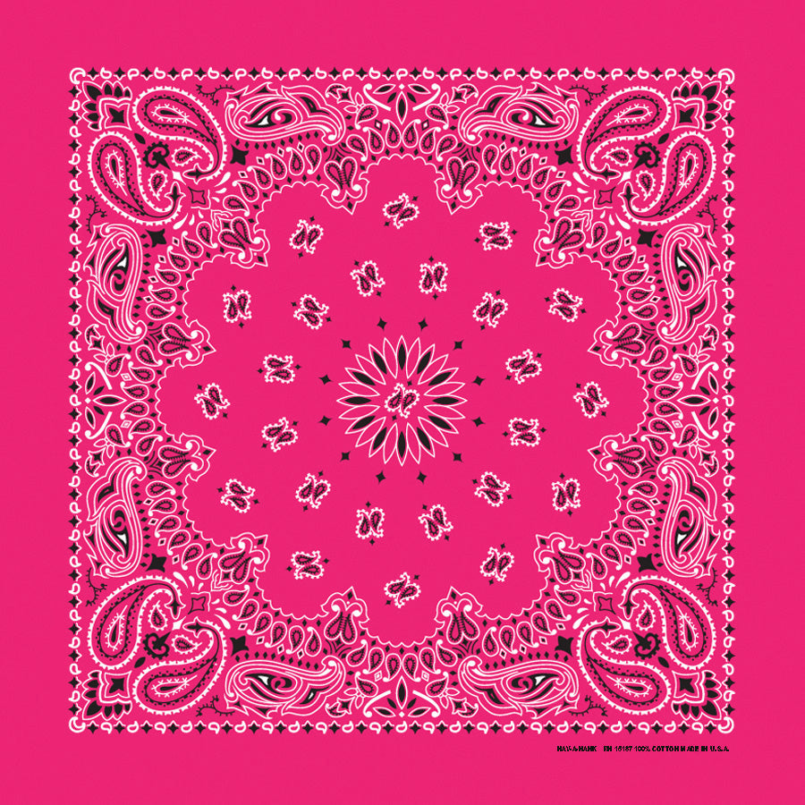 35 INCH BIG A$$ PAISLEY BANDANNAS - MADE IN THE USA - AS LOW AS $3.24 EACH*