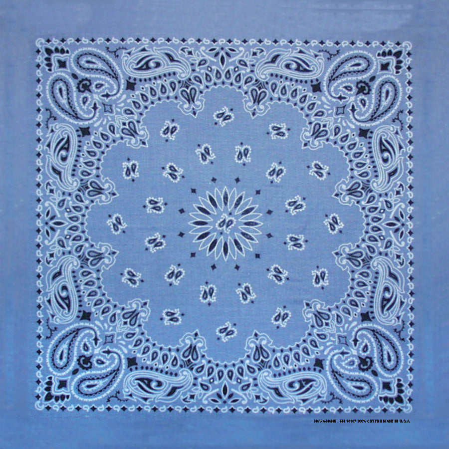 35 INCH BIG A$$ PAISLEY BANDANNAS - MADE IN THE USA - AS LOW AS $3.24 EACH*