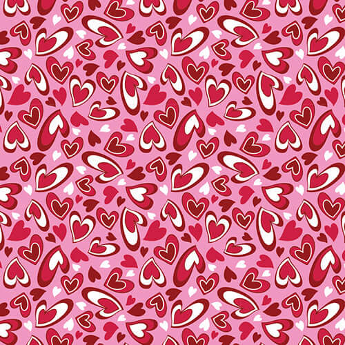 SEASONAL NOVELTY 22 INCH BANDANNAS - MADE IN THE USA - As low as $1.40 per piece - $0.95 IMPORT* heart pattern