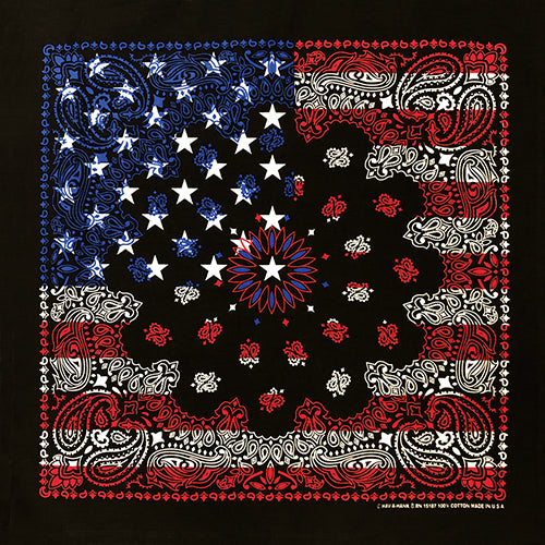 NOVELTY 22 INCH PAISLEY BANDANNAS - IMPORTED AND USA - As low as $0.84 per piece*