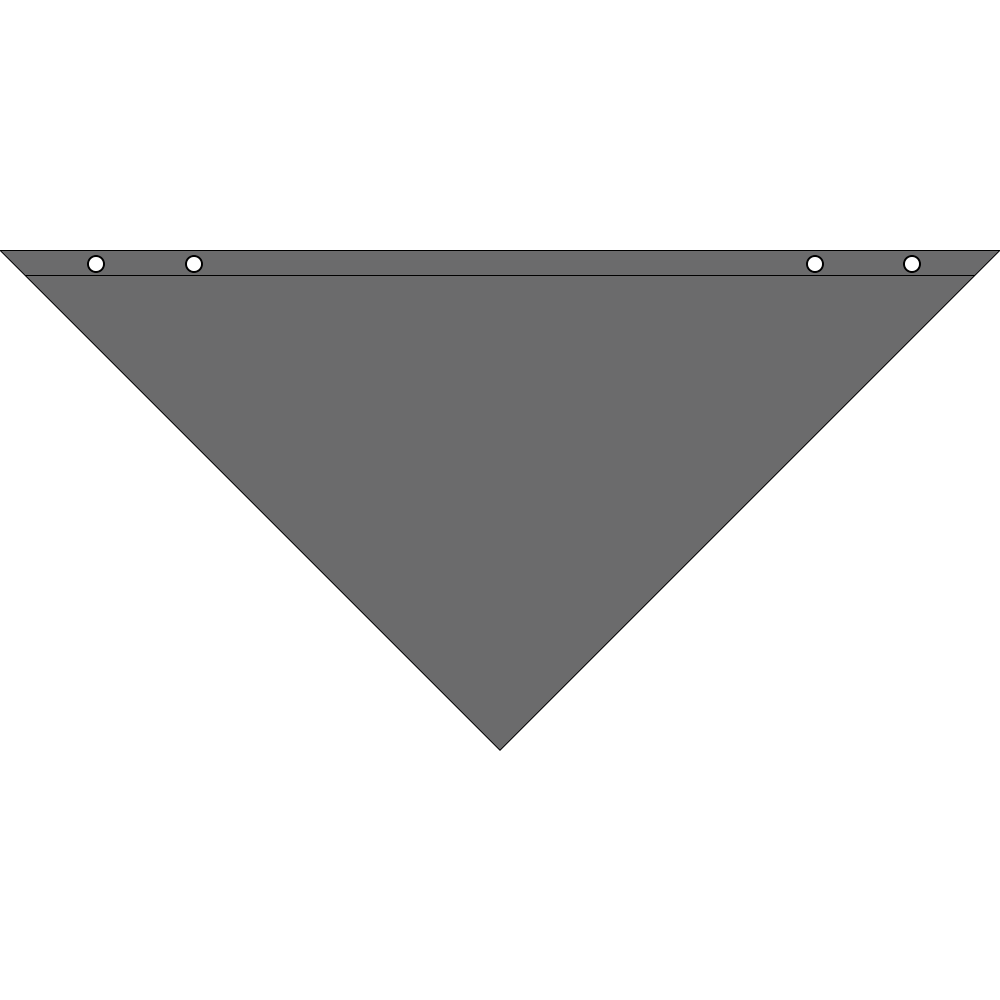 4800TS SERIES SNAP AND GO PET BANDANNA TRIANGLE - MADE IN THE USA