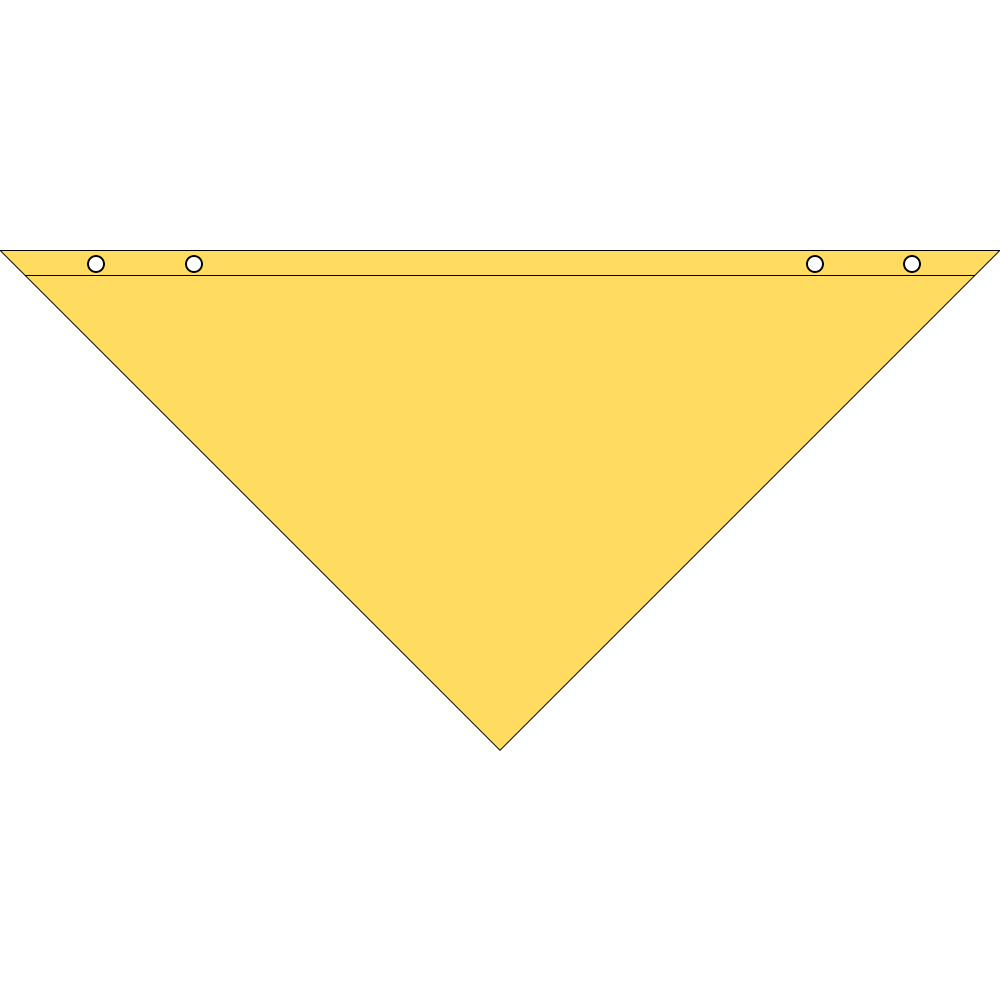 4800TS SERIES SNAP AND GO PET BANDANNA TRIANGLE - MADE IN THE USA