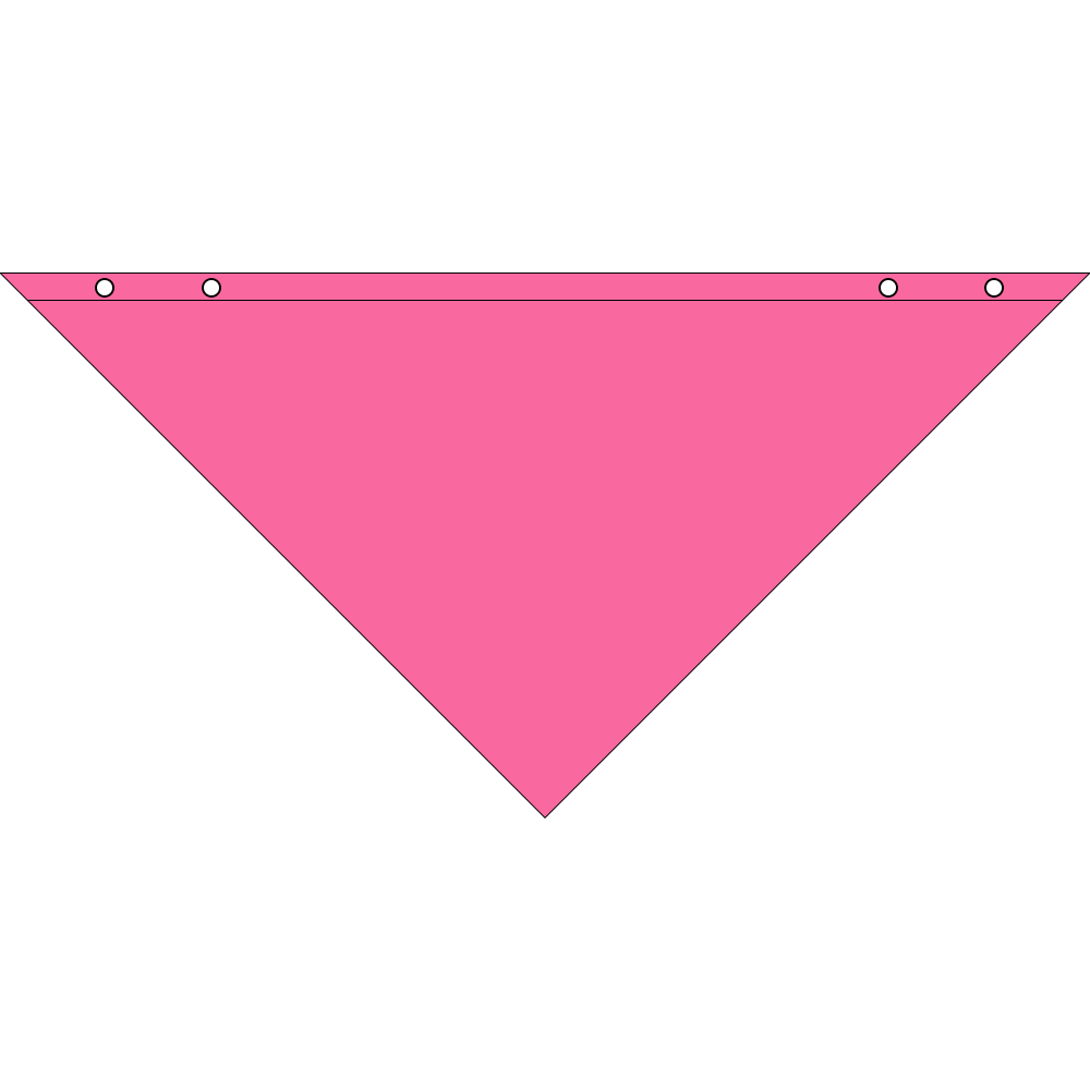4600TS SERIES 22 INCH SNAP AND GO PET BANDANNA TRIANGLE - MADE IN THE USA - AS LOW AS $1.23 EACH*