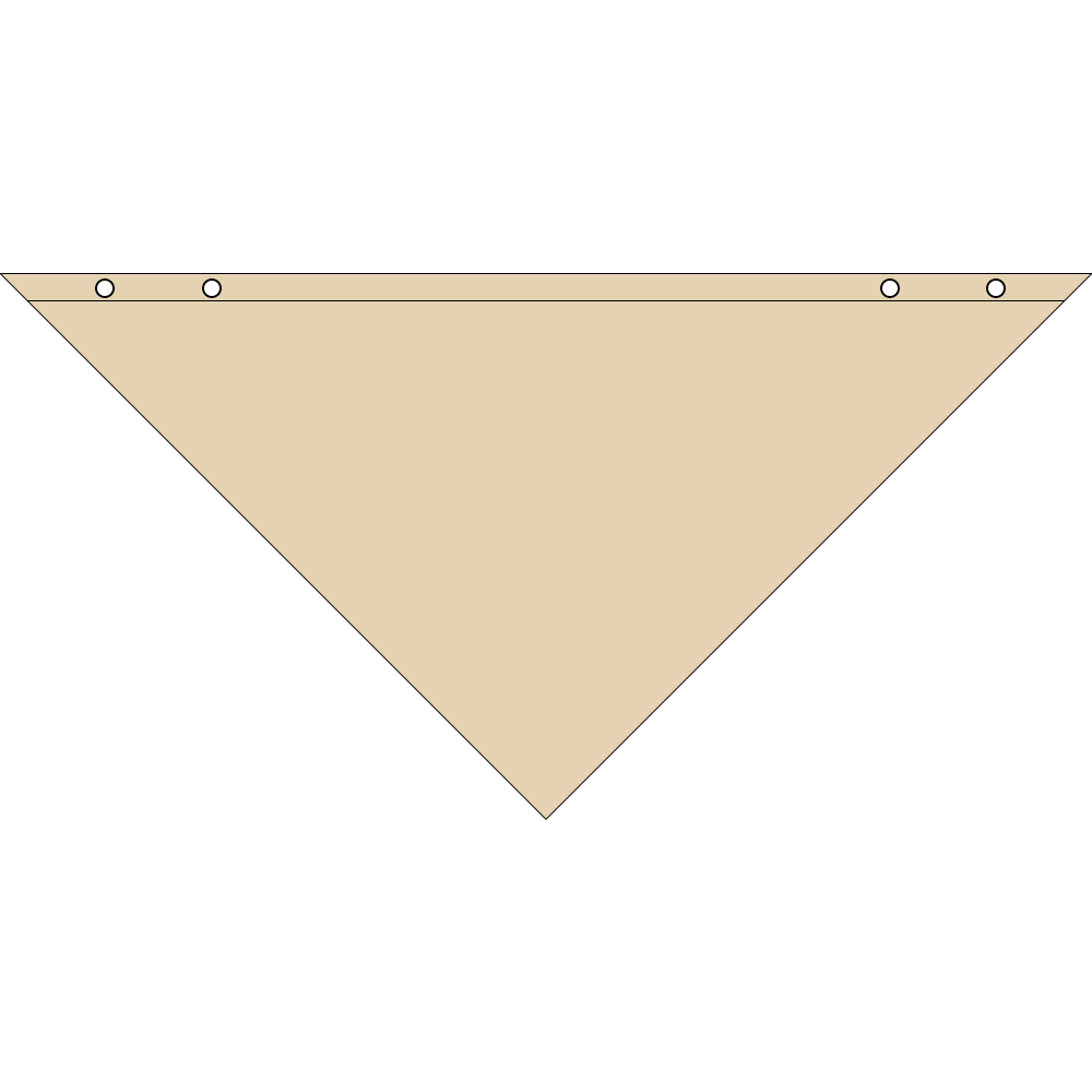 4800TS SERIES SNAP AND GO PET BANDANNA TRIANGLE - MADE IN THE USA