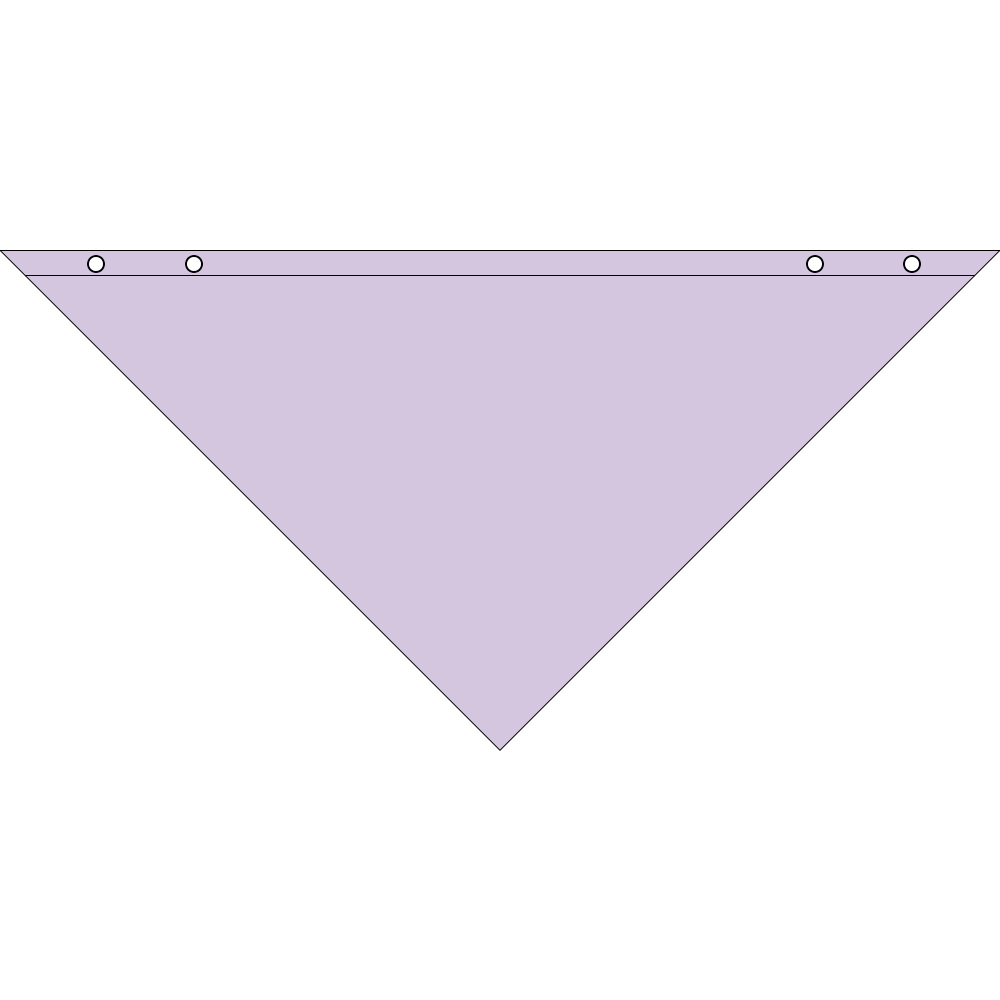 4800TS SERIES SNAP AND GO PET BANDANNA TRIANGLE - MADE IN THE USA