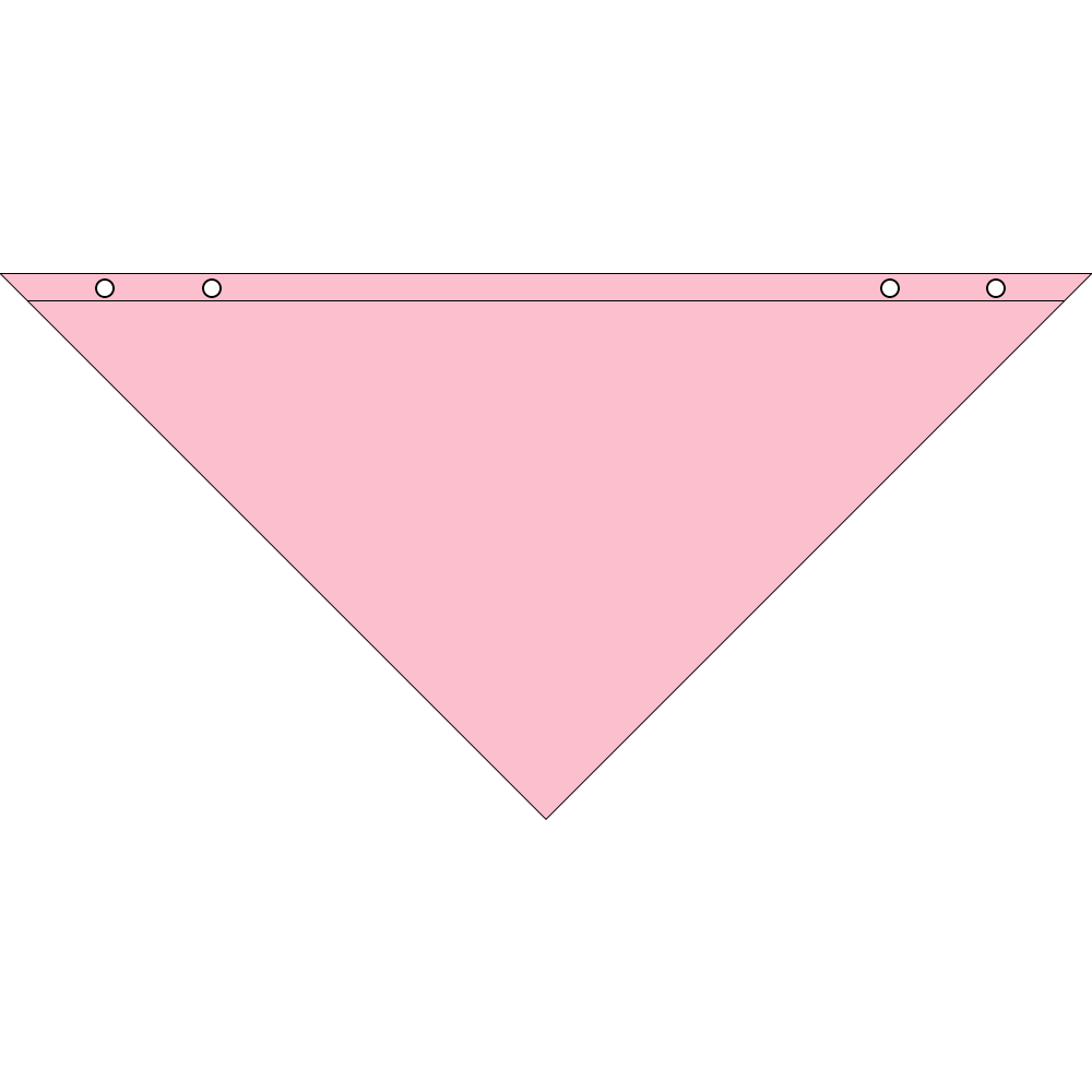 4800TS SERIES SNAP AND GO PET BANDANNA TRIANGLE - MADE IN THE USA