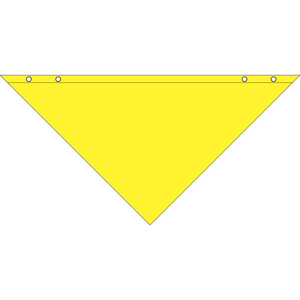 4600TS SERIES 22 INCH SNAP AND GO PET BANDANNA TRIANGLE - MADE IN THE USA - AS LOW AS $1.23 EACH*