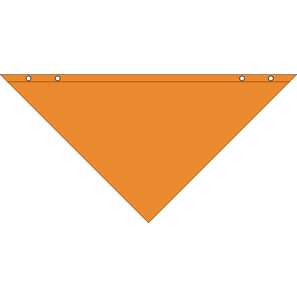 4600TS SERIES 22 INCH SNAP AND GO PET BANDANNA TRIANGLE - MADE IN THE USA - AS LOW AS $1.23 EACH*