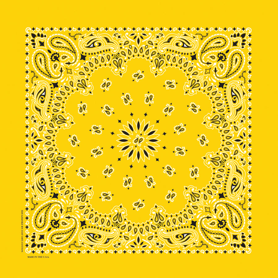 TRADITIONAL PAISLEY 22 INCH BANDANNAS - MADE IN THE USA - As low as $1.17 per piece*