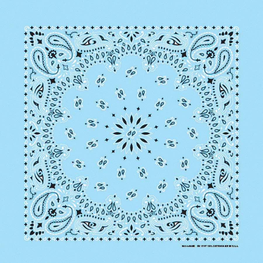 TRADITIONAL PAISLEY 22 INCH BANDANNAS - MADE IN THE USA - As low as $1.17 per piece*