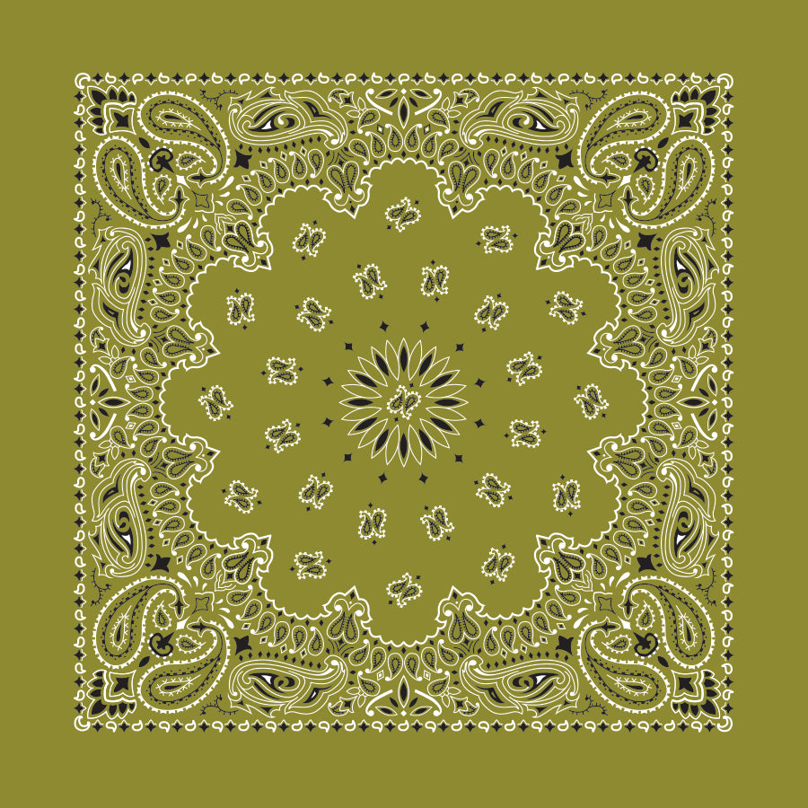 TRADITIONAL PAISLEY 22 INCH BANDANNAS - MADE IN THE USA - As low as $1.17 per piece*