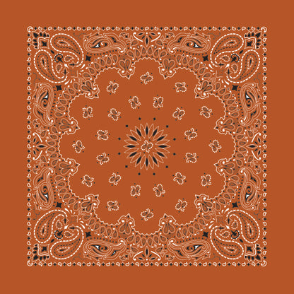 TRADITIONAL PAISLEY 22 INCH BANDANNAS - MADE IN THE USA - As low as $1.17 per piece*
