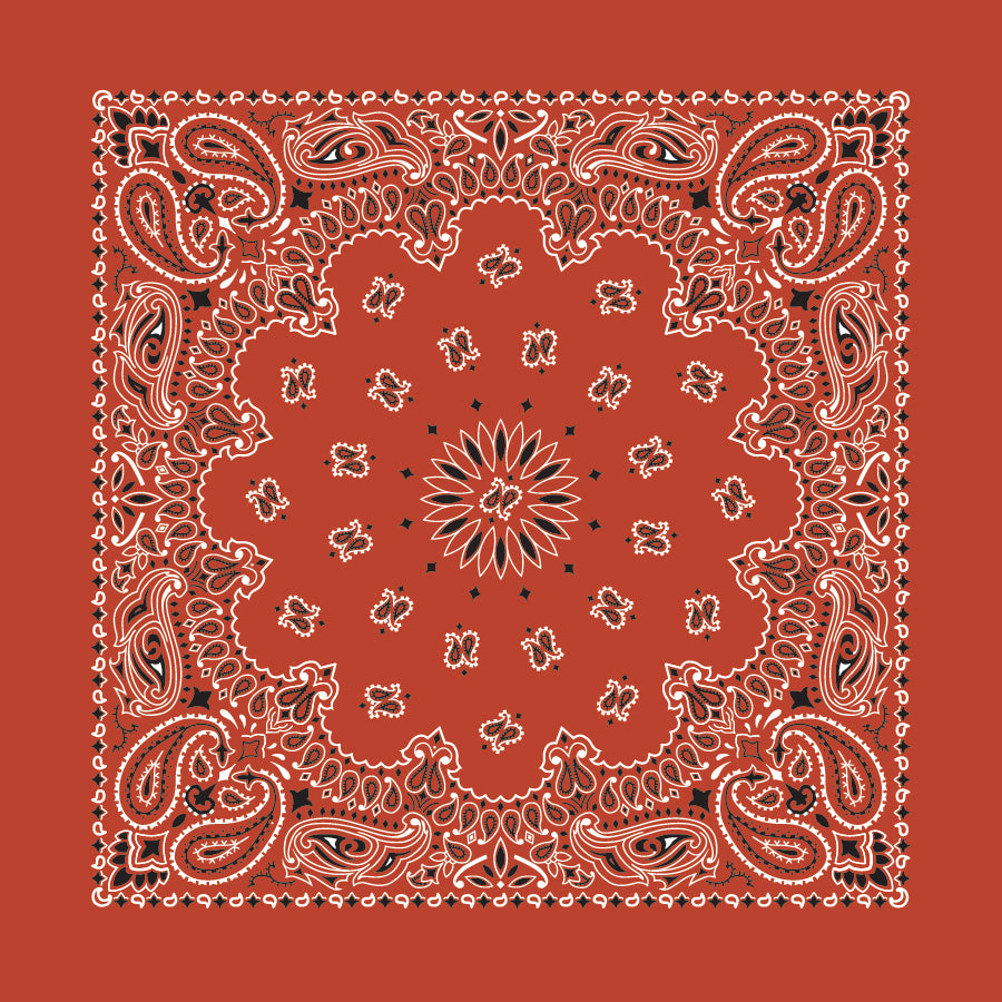 TRADITIONAL PAISLEY 22 INCH BANDANNAS - MADE IN THE USA - As low as $1.17 per piece*