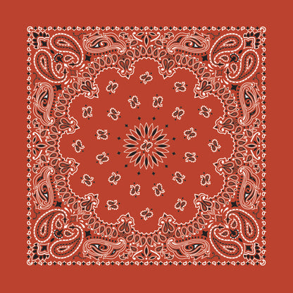 TRADITIONAL PAISLEY 22 INCH BANDANNAS - MADE IN THE USA - As low as $1.17 per piece*
