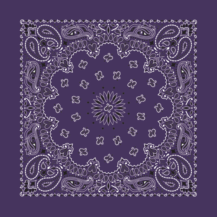 TRADITIONAL PAISLEY 22 INCH BANDANNAS - MADE IN THE USA - As low as $1.17 per piece*