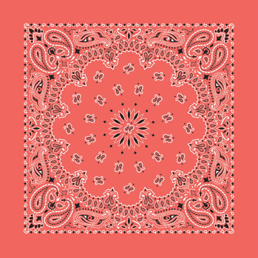 TRADITIONAL PAISLEY 22 INCH BANDANNAS - MADE IN THE USA - As low as $1.17 per piece*