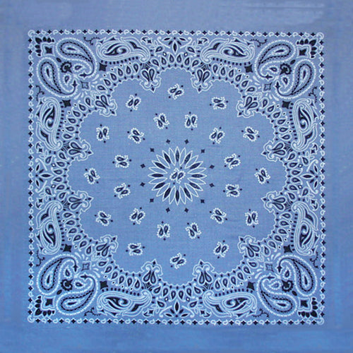 TRADITIONAL PAISLEY 22 INCH BANDANNAS - MADE IN THE USA - As low as $1.17 per piece*