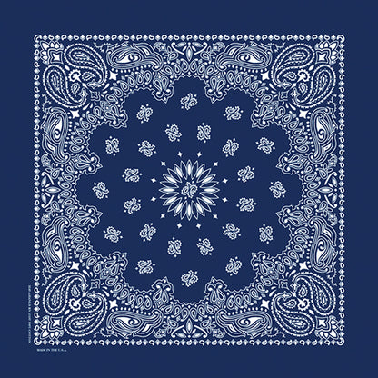 TRADITIONAL PAISLEY 22 INCH BANDANNAS - IMPORTED - As low as $0.84 per piece*