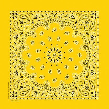 TRADITIONAL PAISLEY 22 INCH BANDANNAS - IMPORTED - As low as $0.84 per piece*