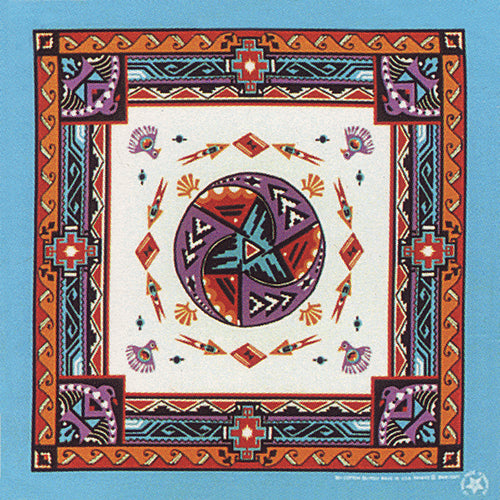 SOUTHWEST THEMED 22 INCH BANDANNAS - MADE IN THE USA - As low as $1.22 per piece*