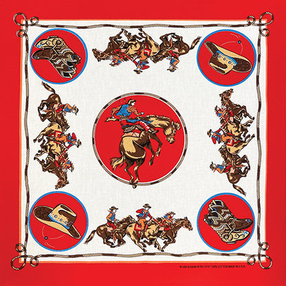 SOUTHWEST THEMED 22 INCH BANDANNAS - MADE IN THE USA - As low as $1.22 per piece*