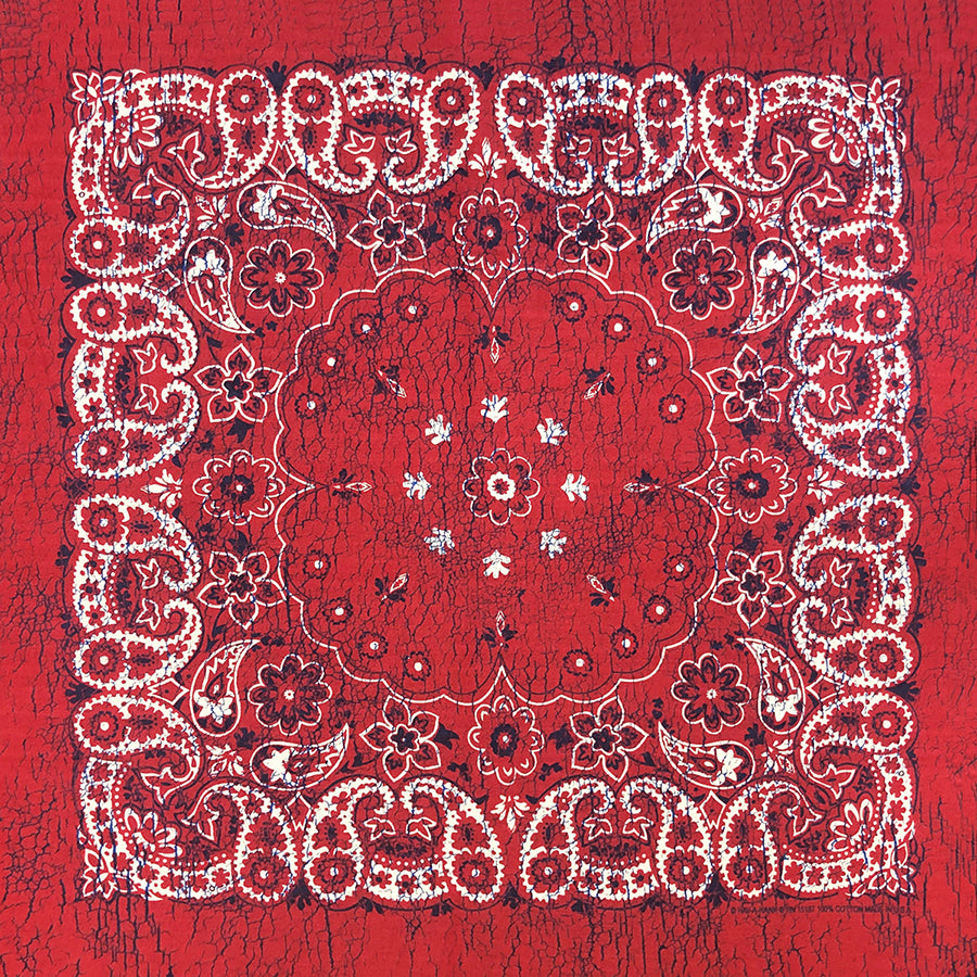 RUSTIC AND FLORAL 27 INCH PAISLEY BANDANNAS - MADE IN THE USA - As low as $1.61 per piece*
