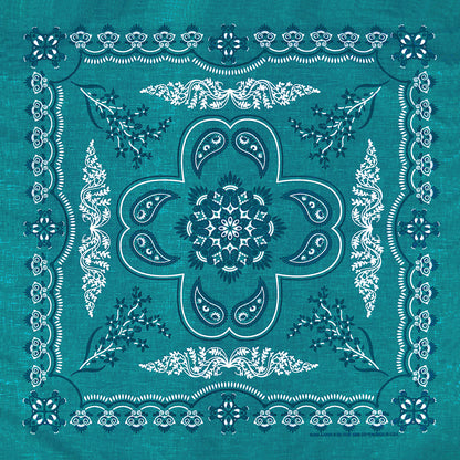 RUSTIC AND FLORAL 27 INCH PAISLEY BANDANNAS - MADE IN THE USA - As low as $1.61 per piece*
