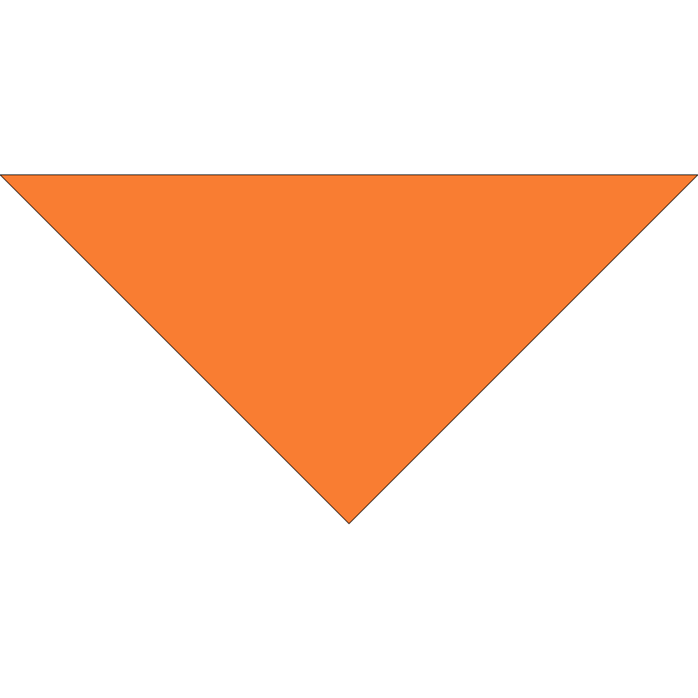 4600T SERIES 22 INCH NEON PET BANDANNA TRIANGLE - MADE IN THE USA - AS LOW AS $1.35 EACH