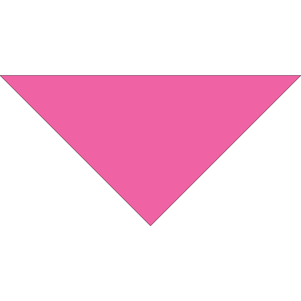 4600T SERIES 22 INCH NEON PET BANDANNA TRIANGLE - MADE IN THE USA - AS LOW AS $1.35 EACH