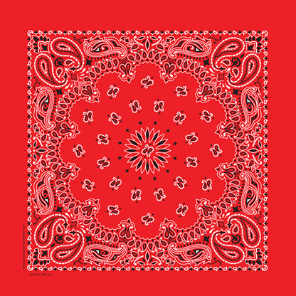 TRADITIONAL PAISLEY 22 INCH BANDANNAS - MADE IN THE USA - As low as $1.17 per piece*