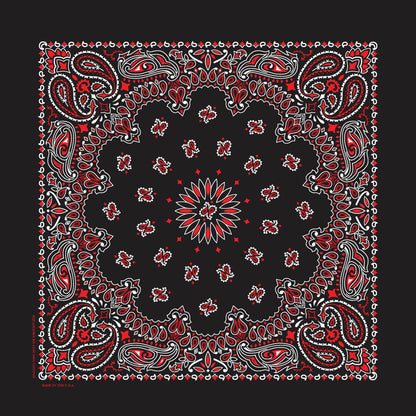 TRADITIONAL PAISLEY 22 INCH BANDANNAS - MADE IN THE USA - As low as $1.17 per piece*