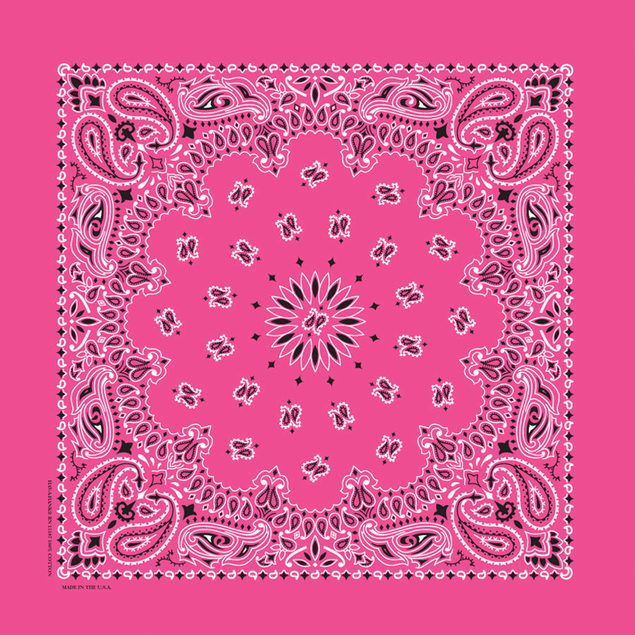 TRADITIONAL PAISLEY 22 INCH BANDANNAS - MADE IN THE USA - As low as $1.17 per piece*
