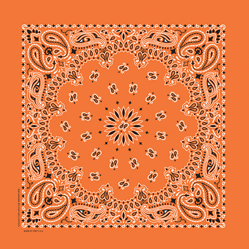 TRADITIONAL PAISLEY 22 INCH BANDANNAS - MADE IN THE USA - As low as $1.17 per piece*