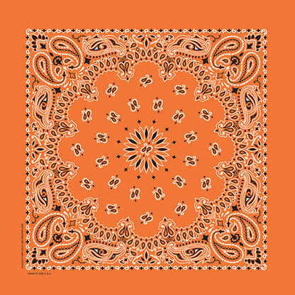 TRADITIONAL PAISLEY 22 INCH BANDANNAS - MADE IN THE USA - As low as $1.17 per piece*