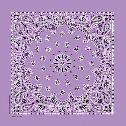 TRADITIONAL PAISLEY 22 INCH BANDANNAS - MADE IN THE USA - As low as $1.17 per piece*