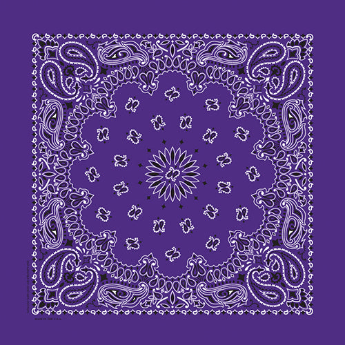 TRADITIONAL PAISLEY 22 INCH BANDANNAS - MADE IN THE USA - As low as $1.17 per piece*