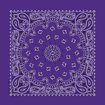 TRADITIONAL PAISLEY 22 INCH BANDANNAS - MADE IN THE USA - As low as $1.17 per piece*
