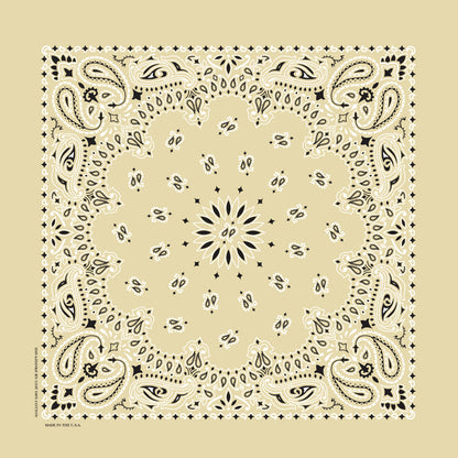 TRADITIONAL PAISLEY 22 INCH BANDANNAS - MADE IN THE USA - As low as $1.17 per piece*