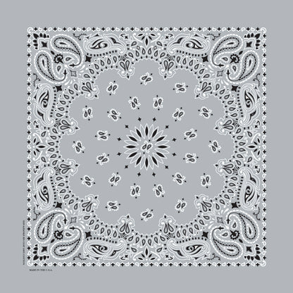 TRADITIONAL PAISLEY 22 INCH BANDANNAS - MADE IN THE USA - As low as $1.17 per piece*