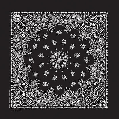 TRADITIONAL PAISLEY 22 INCH BANDANNAS - MADE IN THE USA - As low as $1.17 per piece*