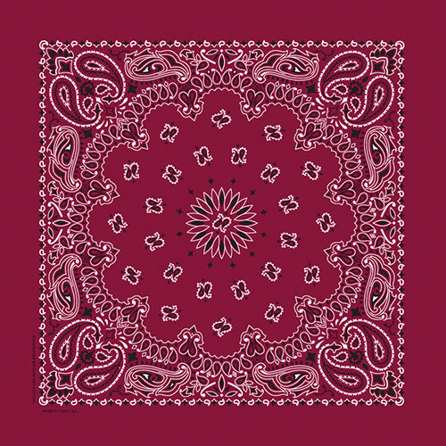 TRADITIONAL PAISLEY 22 INCH BANDANNAS - MADE IN THE USA - As low as $1.17 per piece*