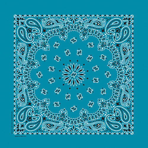 TRADITIONAL PAISLEY 22 INCH BANDANNAS - MADE IN THE USA - As low as $1.17 per piece*