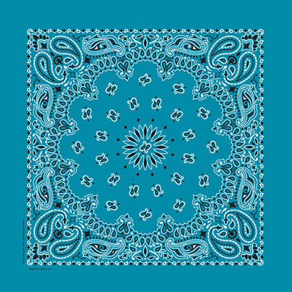 TRADITIONAL PAISLEY 22 INCH BANDANNAS - MADE IN THE USA - As low as $1.17 per piece*
