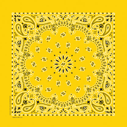 TRADITIONAL PAISLEY 22 INCH BANDANNAS - MADE IN THE USA - As low as $1.17 per piece*