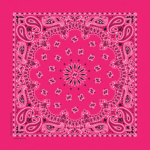 TRADITIONAL PAISLEY 22 INCH BANDANNAS - MADE IN THE USA - As low as $1.17 per piece*