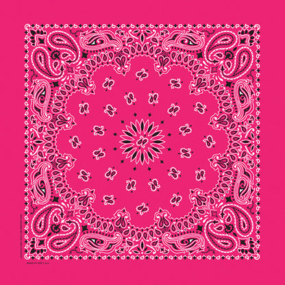 TRADITIONAL PAISLEY 22 INCH BANDANNAS - MADE IN THE USA - As low as $1.17 per piece*